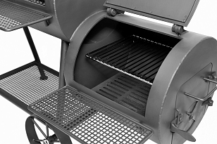 Дровяной гриль-коптильня Hunter Smoker, Double для приготовления пищи Дровяной гриль-коптильня Hunter Smoker, Double для сада