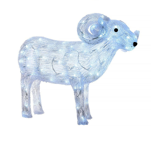 Светящаяся фигура Kaemingk Светящийся белый барашек