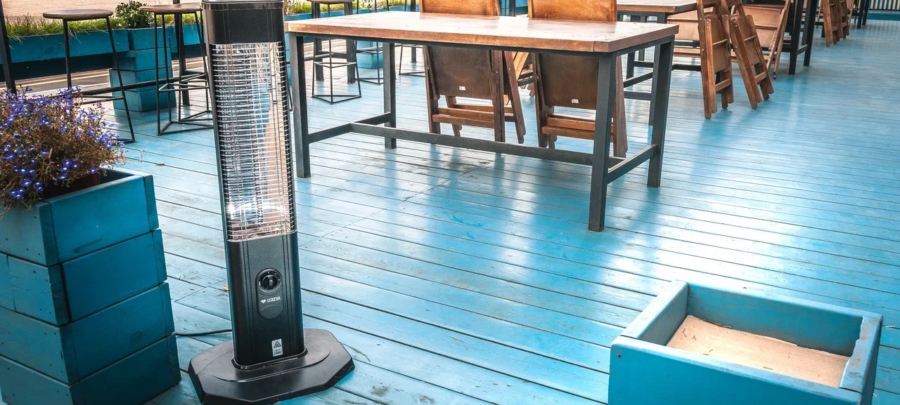 Уличный электрический обогреватель Luxeva TS black 2000 