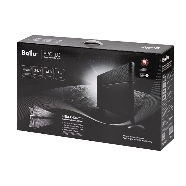 Обогреватель Ballu электрический Apollo Black Infinity BEC/ATI-2503 