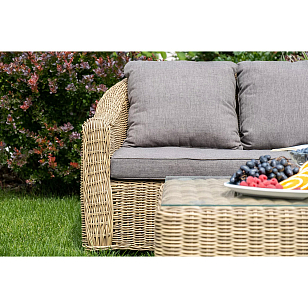 Лаунж зона 4SIS Кон Панна, цвет соломенный, садовая мебель