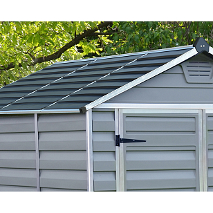 Сарай из поликарбоната Palram Skylight 6x12 Dark Grey для сада и загородного дома Сарай из поликарбоната Palram Skylight 6x12 Dark Grey, уличное оборудование