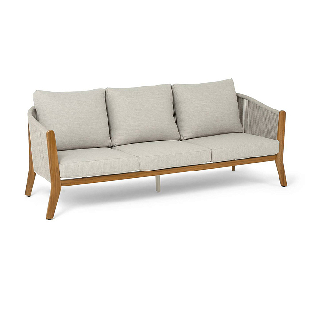 Диван 4SIS Сидней 3-местный, каркас бежевый, роуп бежевый, ткань бежевая 