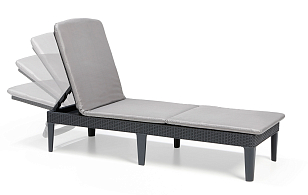 Шезлонг для пляжа Keter Jaipur коричневый с матрасом для дачи Шезлонг для пляжа Keter Jaipur коричневый с матрасом, садовая мебель