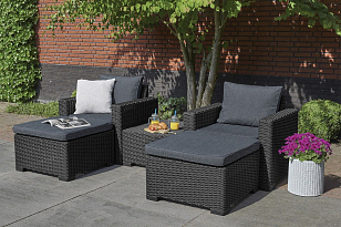 Комплект Keter Moorea set графит, садовая мебель