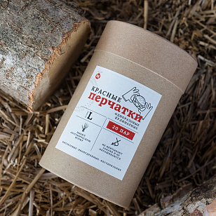 Одежда и аксессуары Перчатки одноразовые St.Tomato в тубусе красные L для BBQ