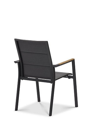 Кресло Brafritid Andy с обшивкой антрацит, серый, садовая мебель