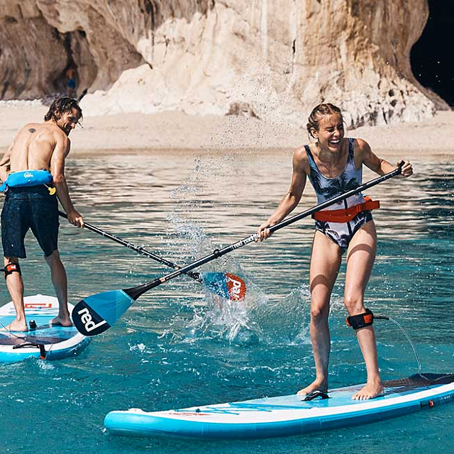 Весло SUP разборное RED PADDLE 2018 CARBON-CARBON (3 piece) LeverLock для серфинга