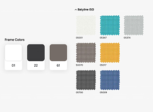 Шезлонг-лежак Papataya Wave Цвет: антрацит, садовая мебель