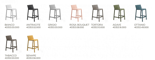 Стул барный Nardi Trill Stool Mini Цвет: тортора 