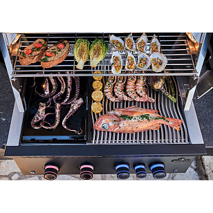 Встраиваемый газовый гриль Napoleon BIG-32 черный для сада