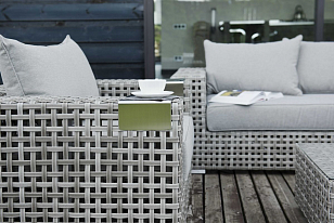 Лаунж-зона 4SIS Тито, цвет серый, садовая мебель