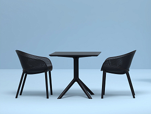 Кресло Siesta Contract Sky Цвет: черный для дачи Кресло Siesta Contract Sky Цвет: черный, садовая мебель