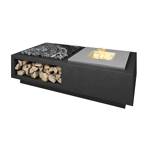 Гриль-очаг Elbrus Home Фудзияма 190х100 (Термостойкая сталь) для сада