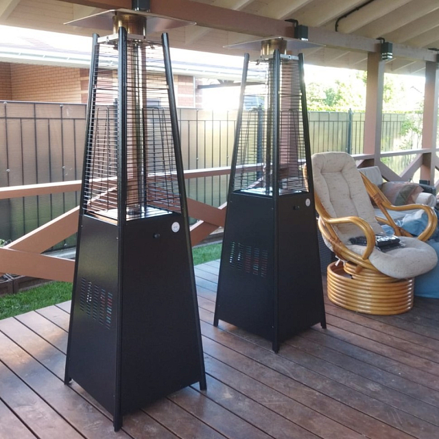 Уличный газовый обогреватель WWT 13I Total Black Mini 