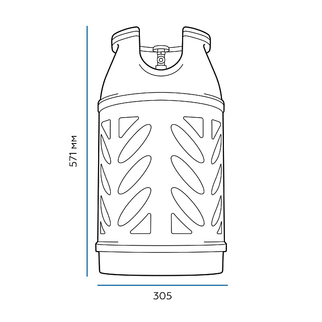 Композитный газовый баллон Ragasco 24,5
