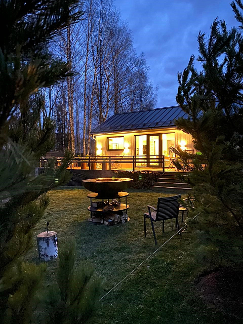 Гриль-очаг Elbrus Home Камчатка Max Ø100 (Термостойкая эмаль, с дверцами)