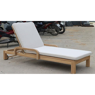 Шезлонг деревянный Joygarden Rimini с матрасом для дачи Шезлонг деревянный Joygarden Rimini с матрасом, садовая мебель