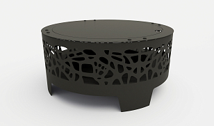 Уличный очаг Grey Stone Flamm Bubbles для сада и загородного дома Уличный очаг Grey Stone Flamm Bubbles , уличное оборудование