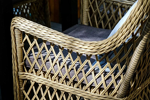 Кресло 4SIS Латте, цвет соломенный, садовая мебель