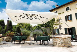 Зонт профессиональный телескопический Leonardo Telescopic 400 х 400, садовая мебель