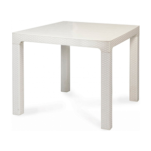 Стол Delta Arizona 90 Цвет: белый, садовая мебель