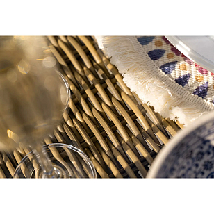 Обеденная группа 4SIS Амароне на 6 персоны, цвет соломенный, садовая мебель