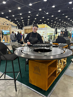 Гриль-очаг Elbrus Home Памир Pro Ø120 (Термостойкая эмаль) для сада