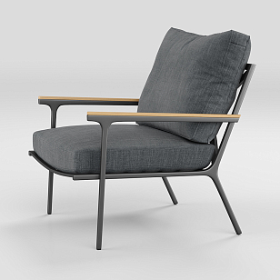 Лаунж зона Gardenini Premium Calma Long Карбон / Антрацит, садовая мебель