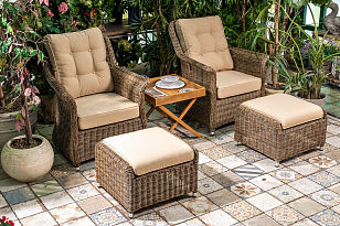 Оттоманка плетеная Joygarden Opal, садовая мебель