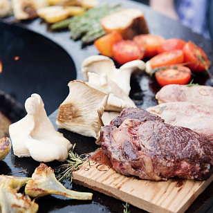 Дровяной гриль-очаг OFYR остров 100-100 для приготовления пищи Дровяной гриль-очаг OFYR остров 100-100 для сада