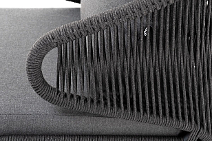 Кресло 4SIS Милан Цвет: темно-серый RAL7024, темно-серый для дачи Кресло 4SIS Милан Цвет: темно-серый RAL7024, темно-серый, садовая мебель