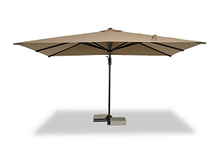 Зонт садовый 4SIS Римини 3 х 4 м, боковая опора, тент бежевый, садовая мебель