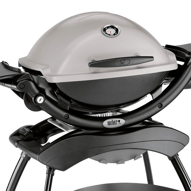 гриль газовый weber q 2200 на подставке, серый