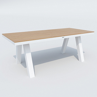 Стол Ideal Patio Mirra 180 Цвет: белый, садовая мебель