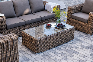 Лаунж-зона 4SIS Палермо, цвет соломенный, садовая мебель