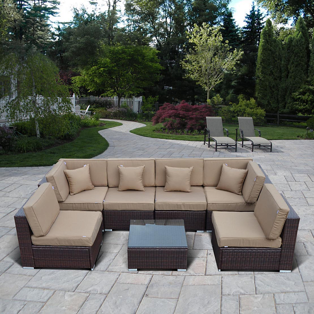 Комплект мебели из искусственного ротанга Lite Mia Brown Beige 