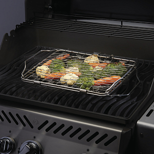 Складная сетка для жарки рыбы и овощей Napoleon (нерж. сталь) для приготовления пищи Складная сетка для жарки рыбы и овощей Napoleon (нерж. сталь) для сада