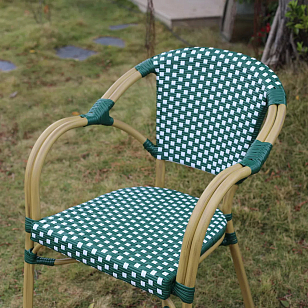 Стул 4SIS Кабри цвет бежевый / зелено-белый, садовая мебель