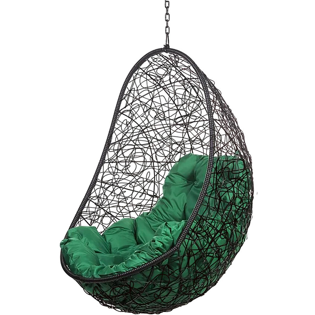 Подвесное кресло Bozollo Uovo Nero (без стойки) 