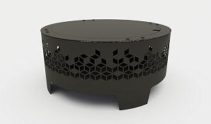 Уличный очаг Grey Stone Flamm Rhomb для сада и загородного дома Уличный очаг Grey Stone Flamm Rhomb, уличное оборудование