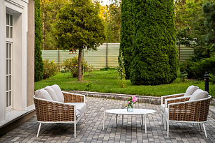 Лаунж-зона 4SIS Тоскана Цвет: соломенный для дачи Лаунж-зона 4SIS Тоскана Цвет: соломенный, садовая мебель