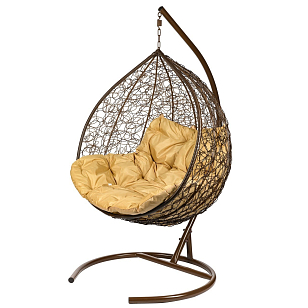 Подвесное кресло Bozollo Capiente Marrone, садовая мебель