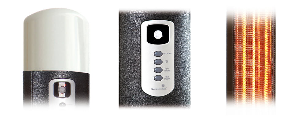 Уличный электрический обогреватель Hügett Diana Pepel 