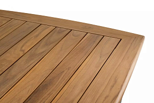 Стол обеденный из алюминия Joygarden Aura 200 см Цвет: темный графит, садовая мебель