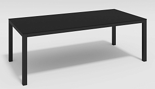 Обеденная зона Gardenini Calma Carbon 220 Черный со стульями Calma , садовая мебель