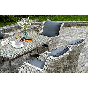 Обеденная группа 4SIS Неаполь, цвет бежевый для дачи Обеденная группа 4SIS Неаполь, цвет бежевый, садовая мебель