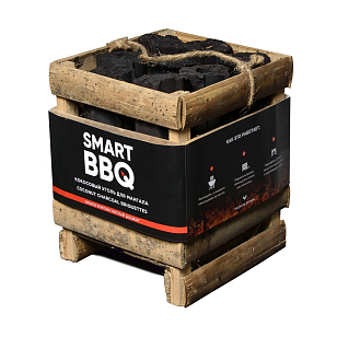 Кокосовый уголь Smart BBQ 2 кг для сада
