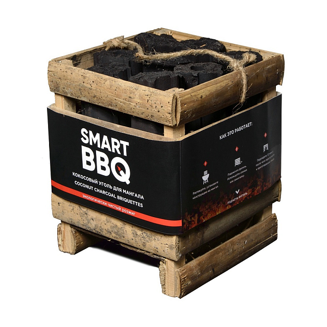 Кокосовый уголь Smart BBQ 2 кг
