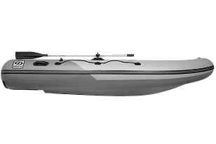 Лодка ПВХ Фрегат 430 С серая для хобби и пикника